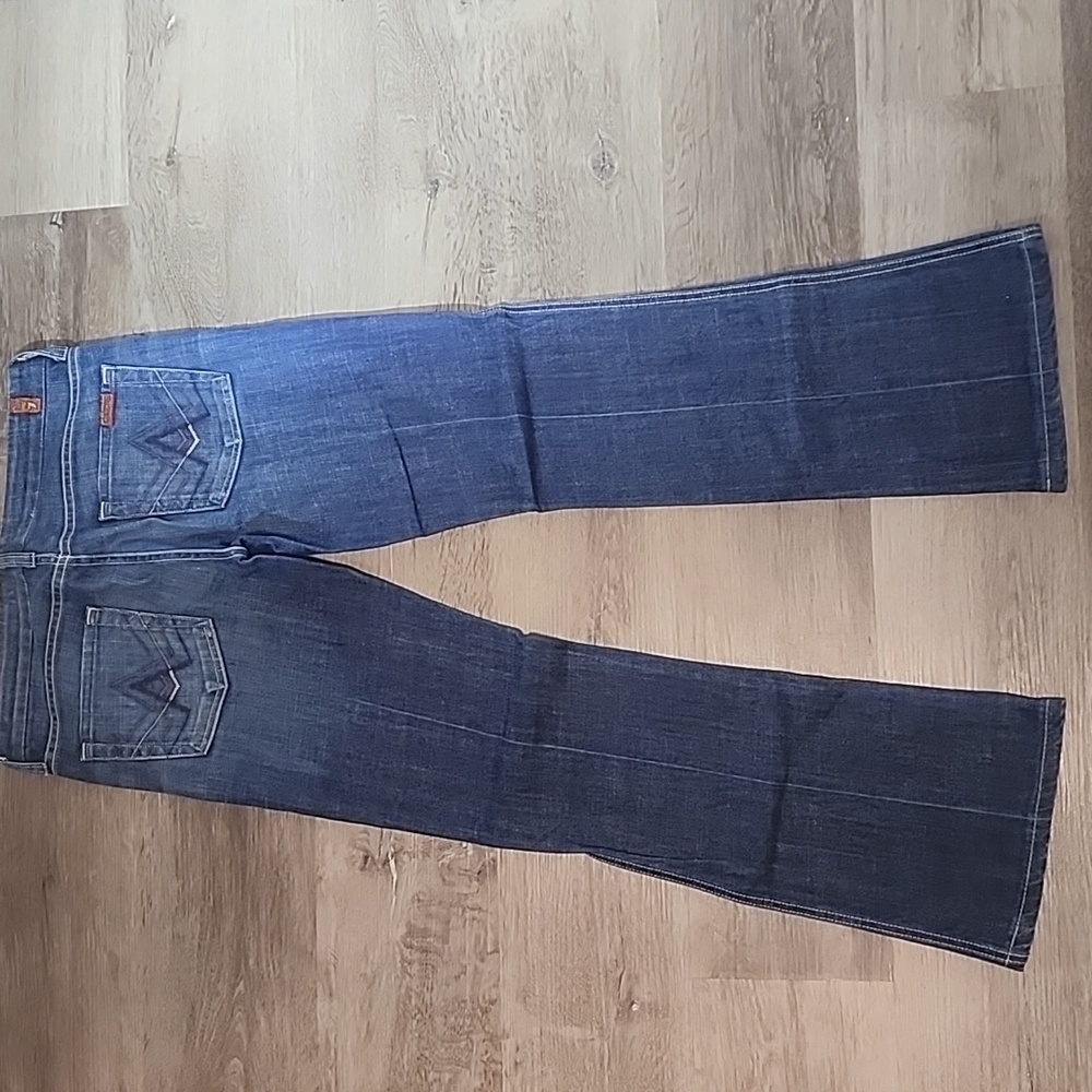 7 For All Mankind Blue Boot Cut Jeans - Picture 5 of 7